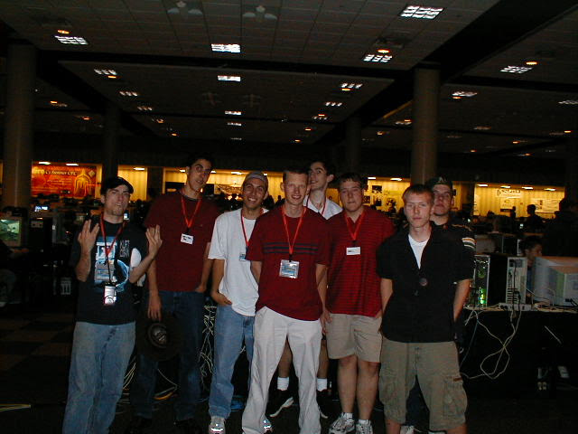 The first BYOC Team Fortress Classic championship team before Vindicate