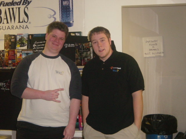 Fireblade and stkgd together wearing Team Wat¿ shirts