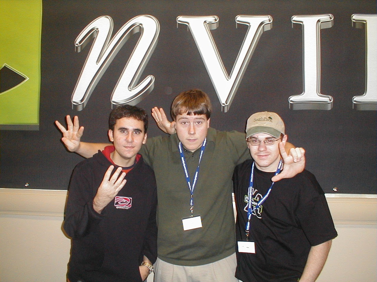 Chris Brennan with BluR and Captain Ron at an esports event