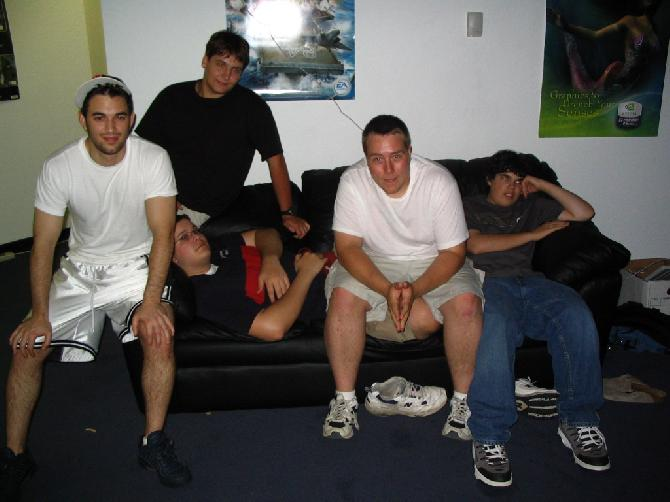 Members of Halo team Xeno relaxing together